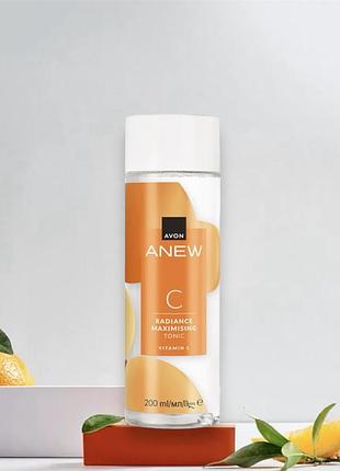 Тонік для обличчя «максимальне сяйво» (200 мл) avon anew radiance