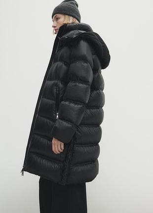Пуховое пальто massimo dutti