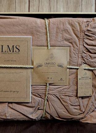 Шикарный комплект постельного белья limasso вареный хлопок туречки