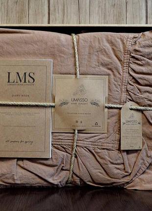 Шикарный комплект постельного белья limasso вареный хлопок туречки