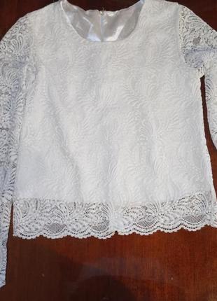 Блуза мереживна