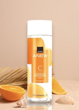 Тонік для обличчя «максимальне сяйво» (200 мл) avon anew radiance