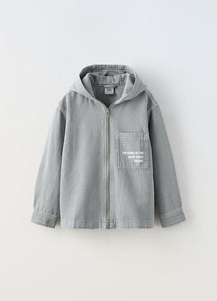 Новая джинсовая куртка от zara, размер 13/14 лет (164см)