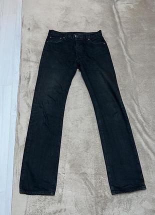 Брюки брюки джинсы levi's мужские черные 501 w30l34
