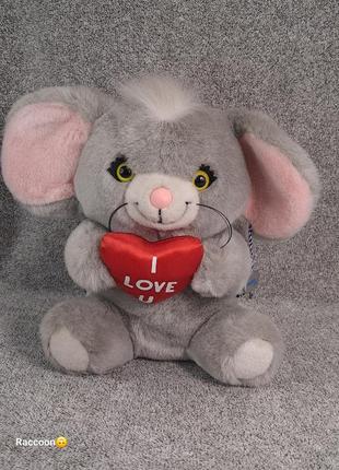 Мʼяка іграшка, мишеня валентинка, take mi