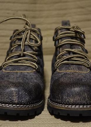 Очень оригинальные полностью кожаные ботинки stonerock германия 41 р.( 26,5 см.)