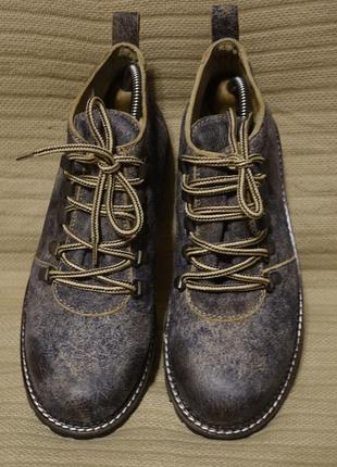 Очень оригинальные полностью кожаные ботинки stonerock германия 41 р.( 26,5 см.)