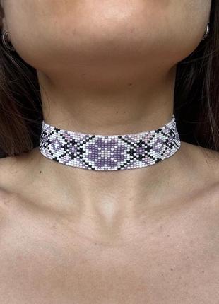 Гердан (чокер) з бісеру