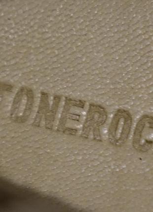 Очень оригинальные полностью кожаные ботинки stonerock германия 41 р.( 26,5 см.)