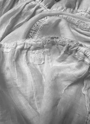 Блуза из натурального, мелированного льна, made in italy.6 фото