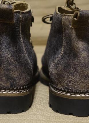 Очень оригинальные полностью кожаные ботинки stonerock германия 41 р.( 26,5 см.)