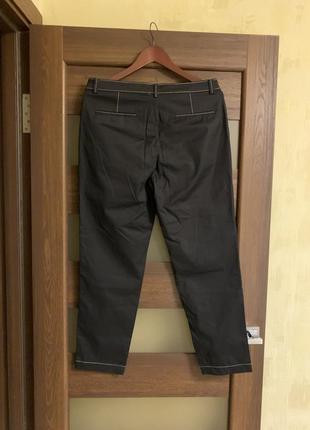 Новые (с бирками ) брюки massimo dutti черные брюки с контрастными швами. zara centrerad calvin klein3 фото