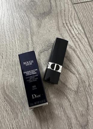 Красный люкс помада dior rouge 999