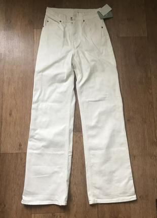 Білі джинси прямого крою h&m