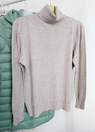 Кашемировый гольф в рубчик