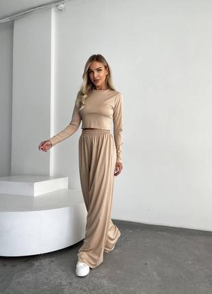 Базовый костюм двойка из микродайвинга, брючный костюм на каждый день, базовый костюм, 399