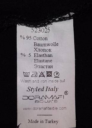 Стильная рубашка-футболка стретч-коттон doramafi (турция) р. s-m