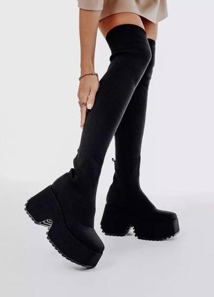 Невероятные ботфорты на высокой подошве🔥