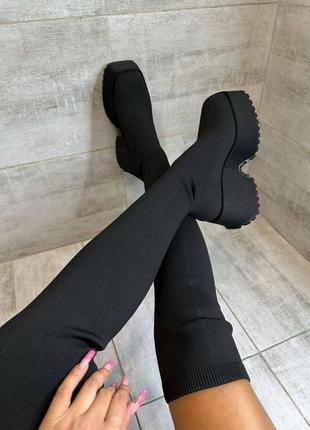 Невероятные ботфорты на высокой подошве🔥