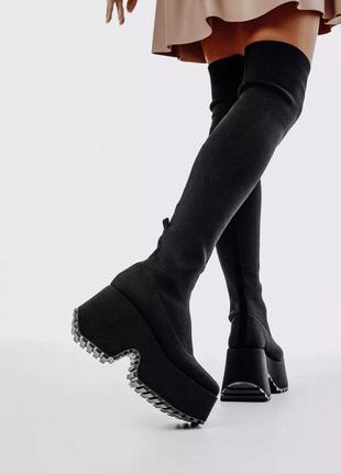 Невероятные ботфорты на высокой подошве🔥