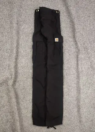 Карго брюки черные мужские оригинал carhartt wip aviation ripstop cargo pants тактические турестические