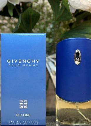 Givenchy pour homme blue label 100ml туалетная вода (мужские духи живанши пур хом блу лейбл живанши блу лейбл)