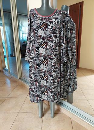 Віскозне з кишенями в стилі бохо плаття 👗 великого розміру