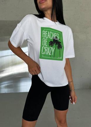 Футболка оверсайз-мини цвета