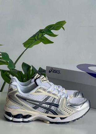 Женские кроссовки asics gel-kayano 14 white/black3 фото