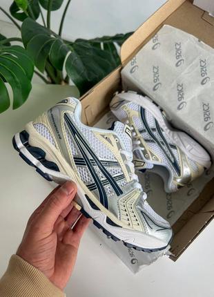 Жіночі кросівки asics gel-kayano 14 white/black1 фото