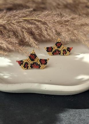 Сережки леопардові (пів зірки)
