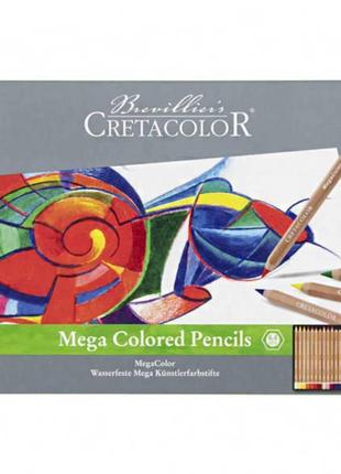 Набір кольорових олівців megacolor 24 шт cretacolor1 фото