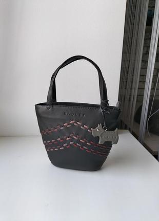 Фирменная кожаная мини сумочка шоппер radley! оригинал!
