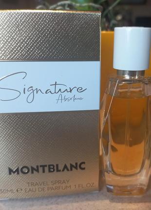 Парфумована вода montblanc signature absolue