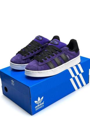 Женские кроссовки adidas originals campus 00s new purple black white