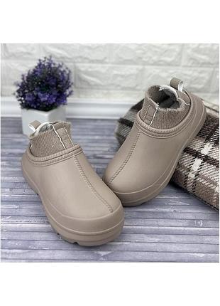 Галоши сабо утепленные