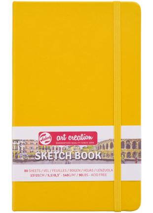 ~#~блокнот для графіки talens art creation 140г/м2, 13*21см, 80л., golden yellow, royal talens