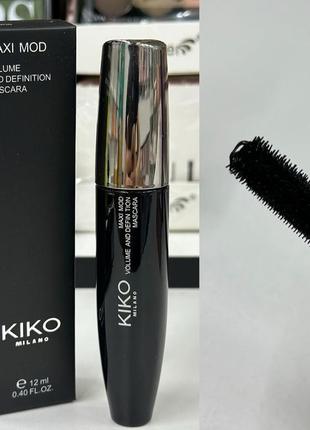 Туш для об'єму kiko milano maxi mood