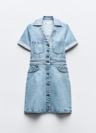 Джинсова сукня з деніму zara / джинсовое платье сарафан из денима