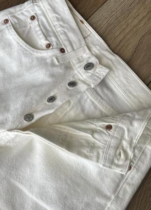 Штани levi’s 501 білі джинси