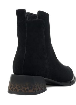 Праздничные ботильоны замшевые демисезонные женские с утеплением и острым носком на...