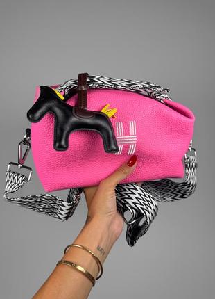 Жіноча сумка косметичка в стилі hermes.