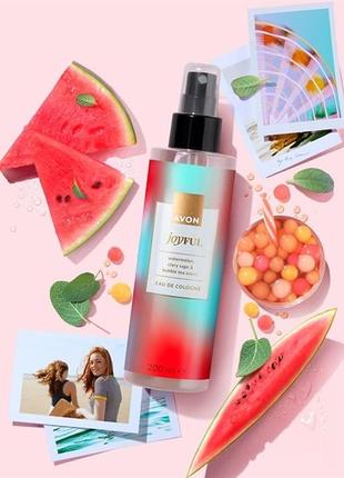 Фруктовий ароматний спрей  "joyful" кавун, мускатна шавлія , бульбашковий чай. 200 мл