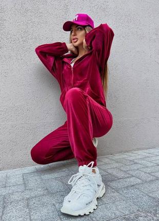 Спортивний костюм двійка велюр