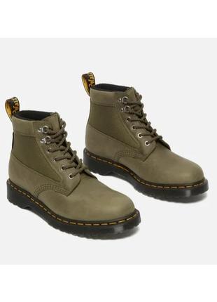 Шкіряні жіночі камуфляжні черевики хакі берци  комбат dr. martens 101 streeter leather and mesh boots 41-42 розмір
