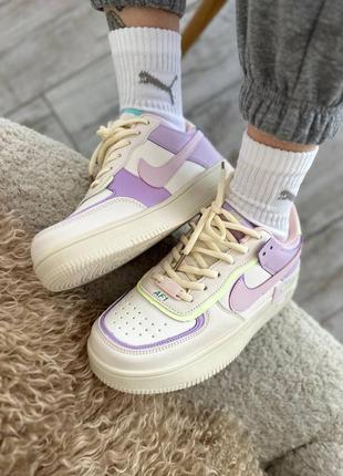Женские кроссовки nike air force 1 shadow grape