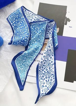 Сатинова стрічка твіллі на сумку для волосся на шию шарфик платок косинка хустка аксессуар