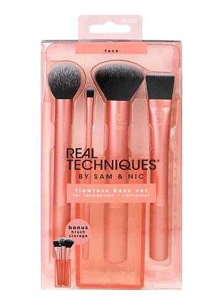 Набор кистей для макияжа лица real techniques flawless base set