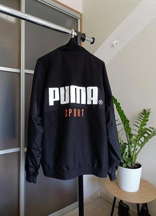 Мужская куртка ветровка puma tfs tailored for sport woven black track top mens jacket