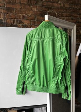 Tommy hilfiger denim full zip green jacket pockets logo streetwear casual куртка6 фото